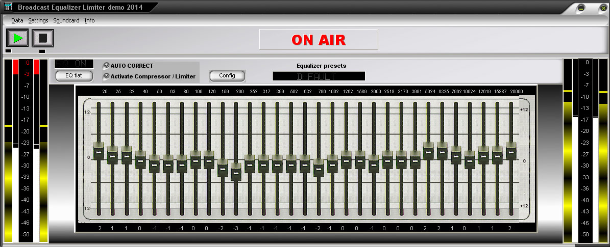 Internet Radio Stations Broadcast Equalizer Limiter